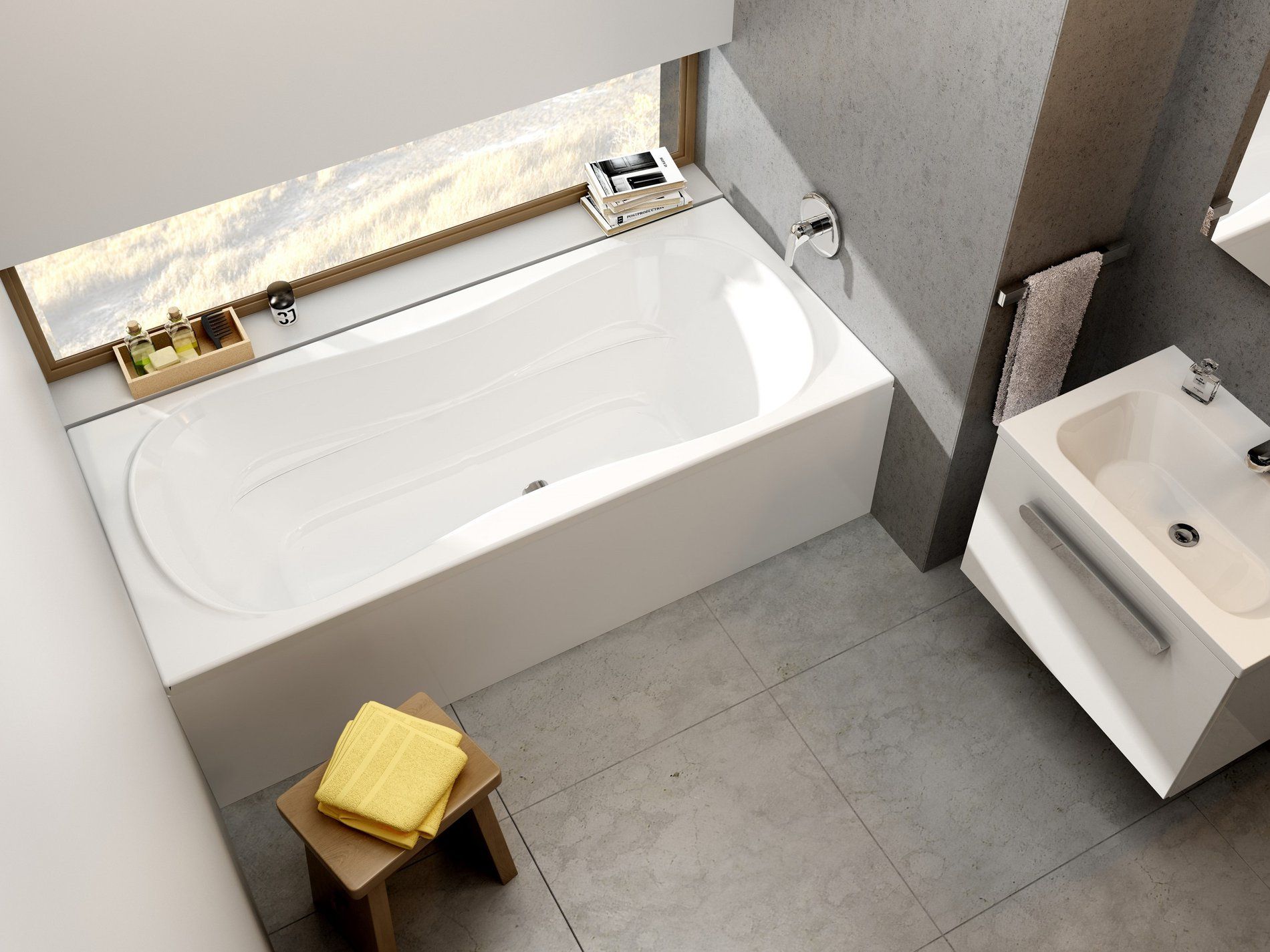 RAVAK CA21000000 Campanula II 170x75 akrilkád fehér