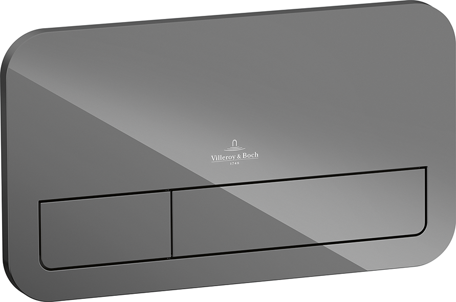 Villeroy & Boch Viconnect M200 FÉNYES SZÜRKE,ÜVEG nyomólap 922400RA