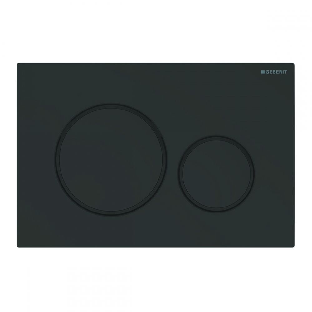 Geberit Sigma20 Wc nyomólap matt fekete, Easy-to-clean bevonattal 115.882.16.1