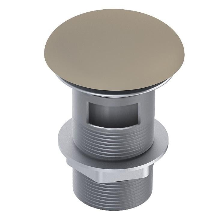 AREZZO design Click Clack lefolyó túlfolyóval, matt beige - AR-169457