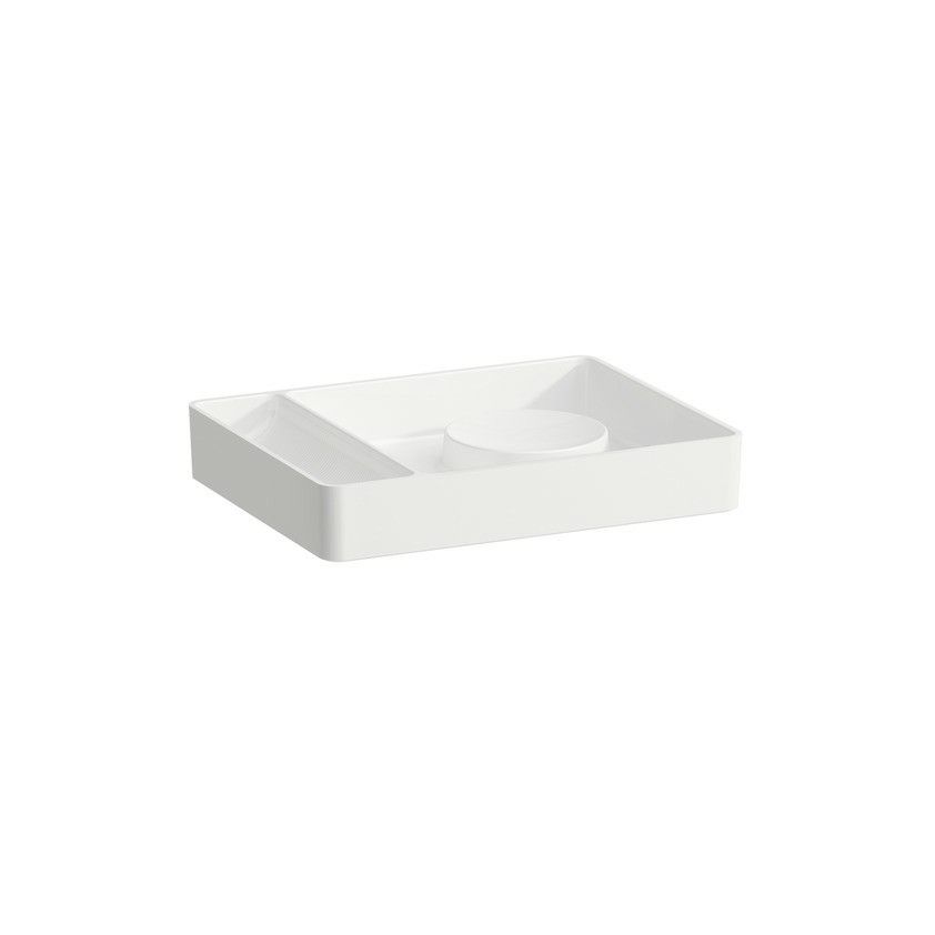 Laufen Val Négyszögletes tálca 36 × 28 cm, fehér matt H8702827570001
