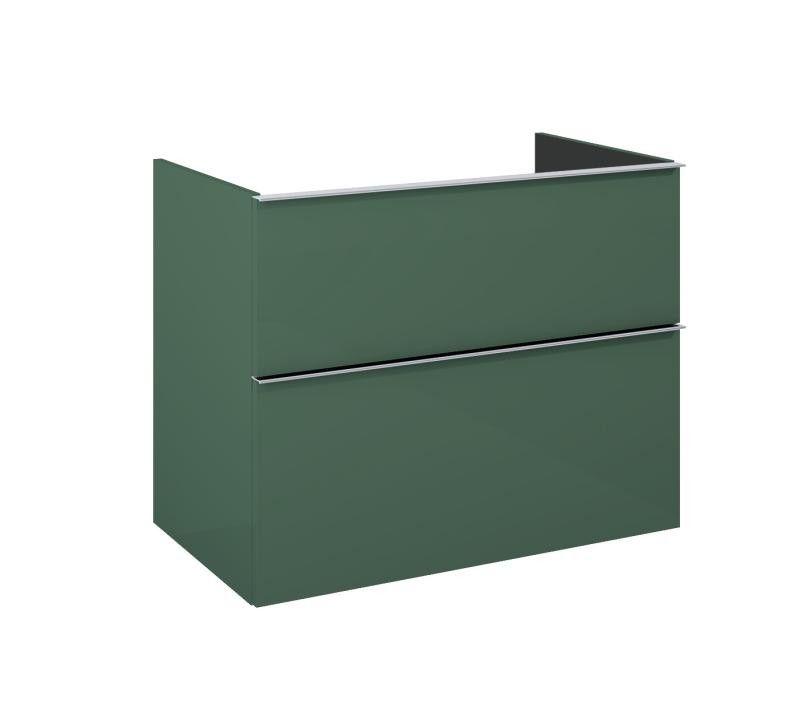 AREZZO design MONTEREY 80 cm-es alsószekrény 2 fiókkal Matt Zöld színben, szifonkivágás nélkül - AR-168566