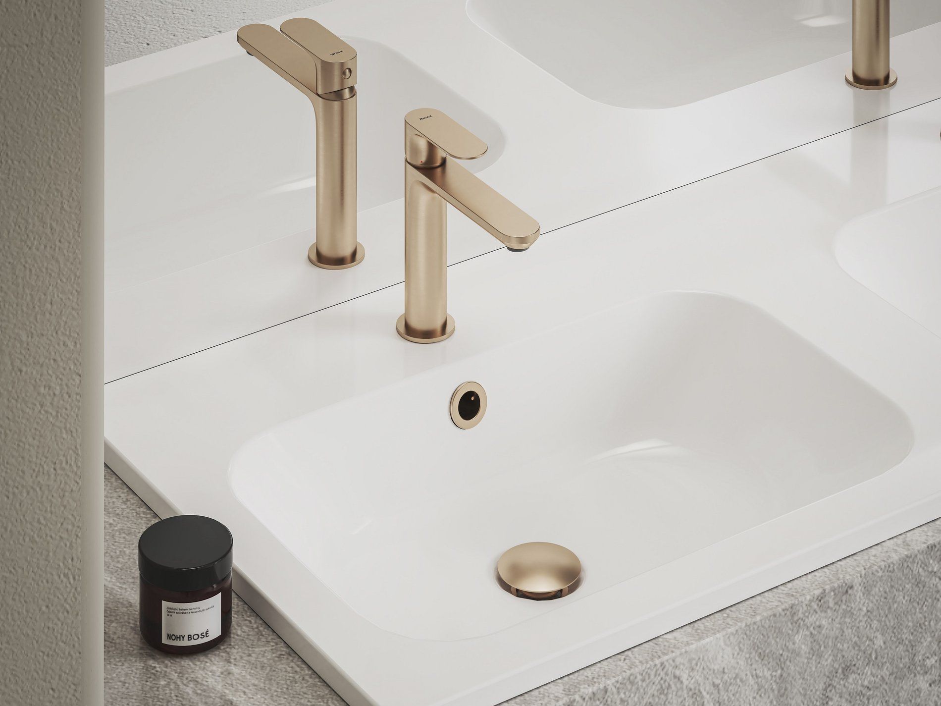 RAVAK X070364 Eleganta álló mosdócsaptelep 170 mm leeresztő nélkül EL 012.60RGB, rose gold