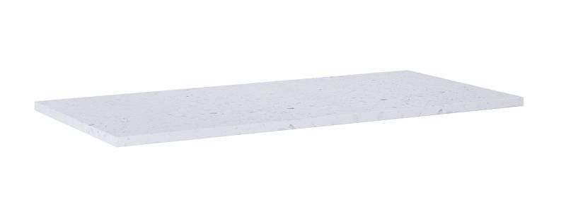 AREZZO design TERRAZZO márvány mosdópult 100/46/2 fehér matt - AR-168540