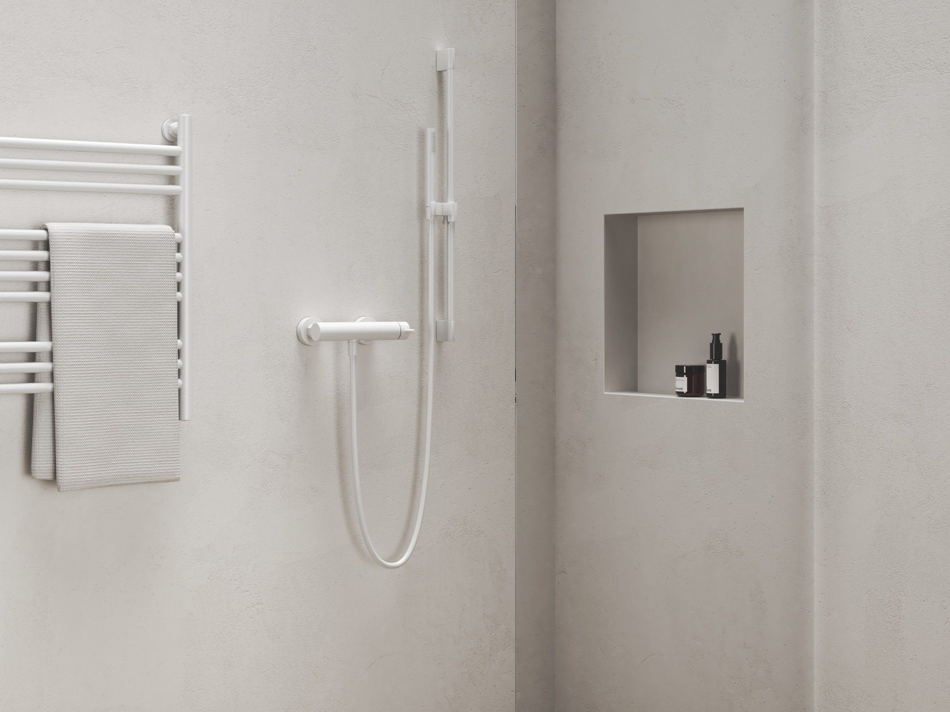 RAVAK X070243 Espirit fali zuhanycsaptelep szett nélkül ES 032.10WV, White Velvet