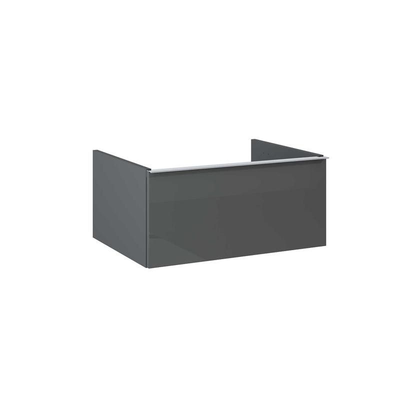 AREZZO design MONTEREY 60 cm-es alsószekrény 1 fiókkal Mf. antracit színben, szifonkivágás nélkül - AR-167088
