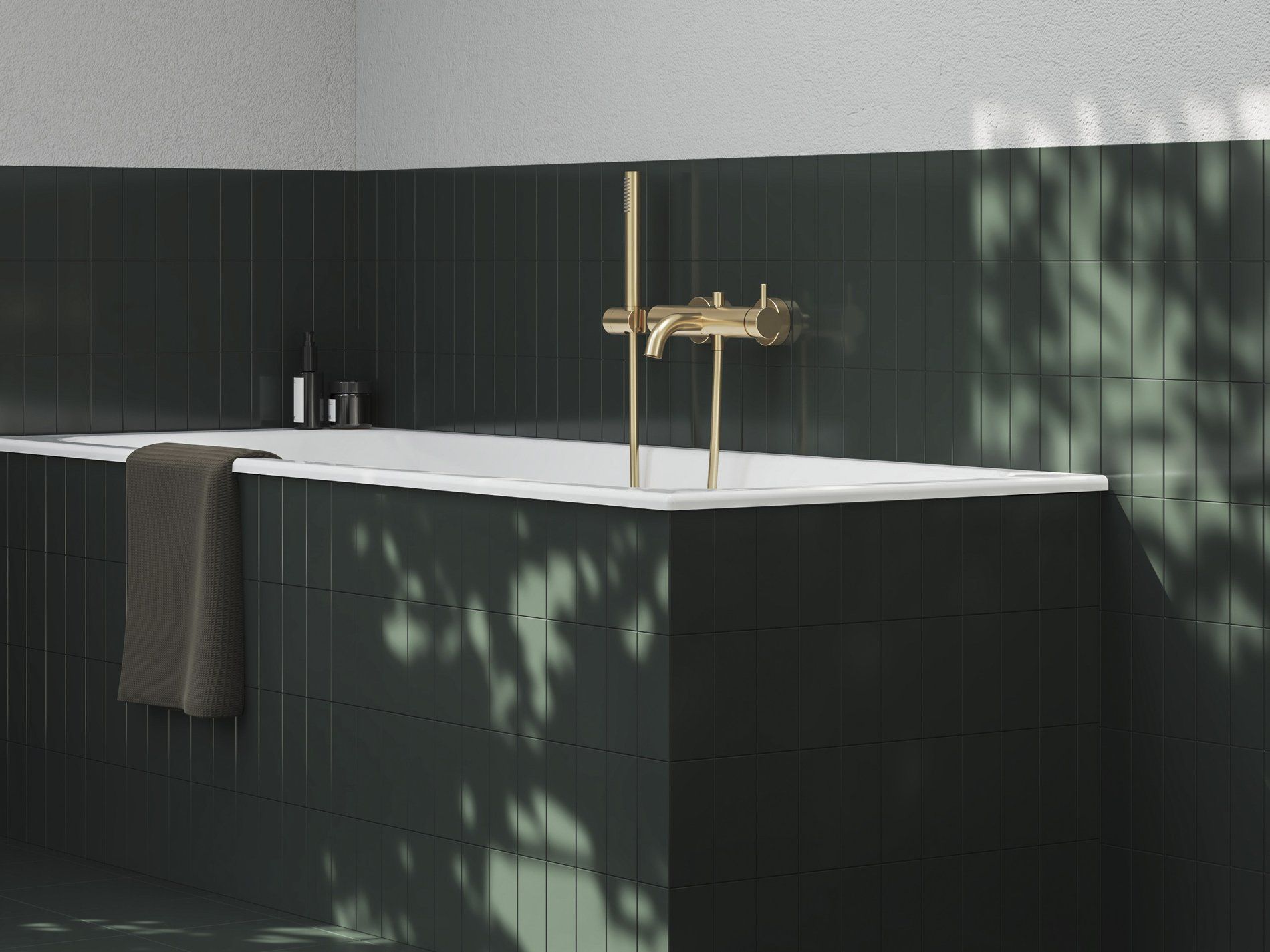 RAVAK X070603 Espirit fali kádcsaptelep zuhanyszett nélkül ES 022.60GLB, gold
