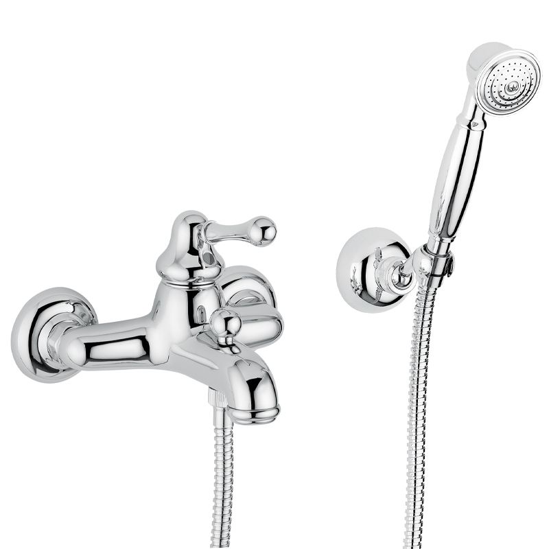 BUGNATESE 8902CR Bugnatese Maya Kádcsaptelep zuhanyszettel króm színben