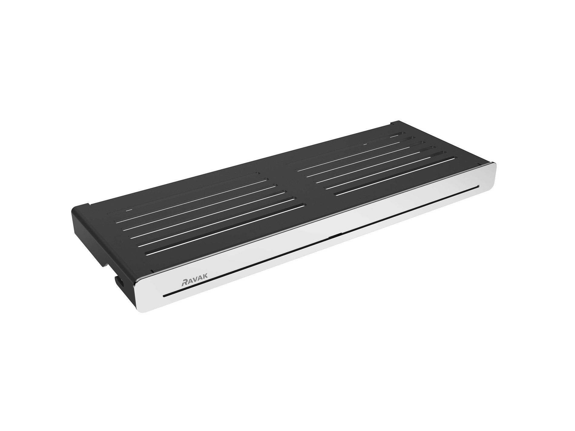 RAVAK X07P575 Polc Slim S, fekete/króm