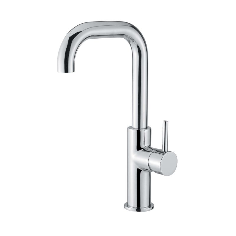 BUGNATESE 2218QCR Bugnatese Kobuk Mini Mosdócsaptelep leeresztővel tört kifolyóval króm színben