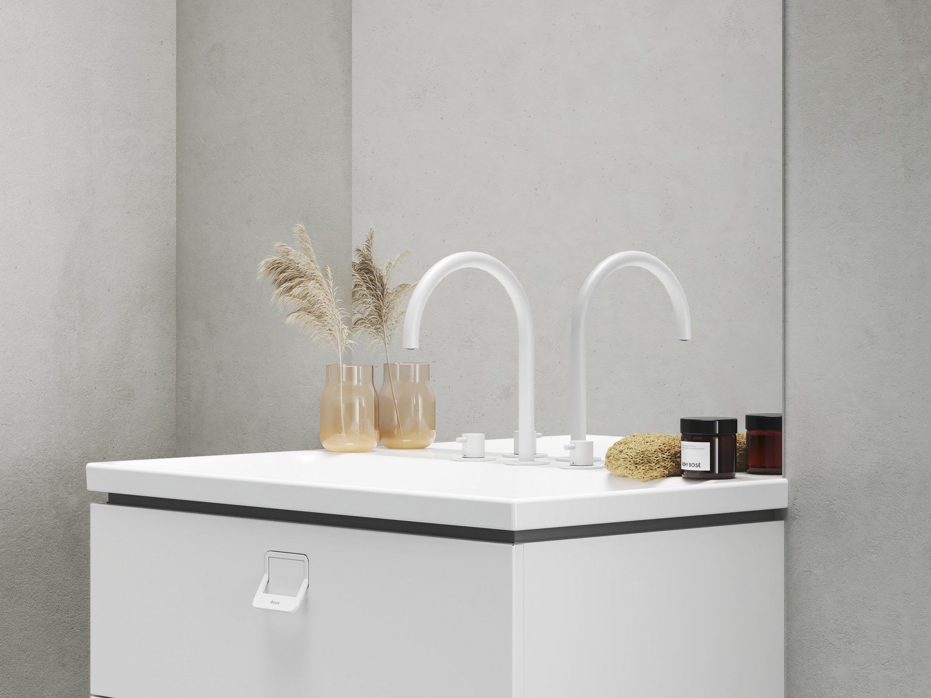 RAVAK X070238 Espirit álló mosdócsaptelep, 3 furatos 270 mm leeresztő nélkül ES 018.10WV, White Velvet