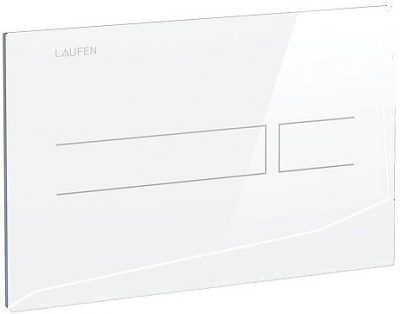 Laufen H8956630000001 AW3 Elektronikus, érintésmentes öblítésvezérlő Wc nyomólap FEHÉR ÜVEG