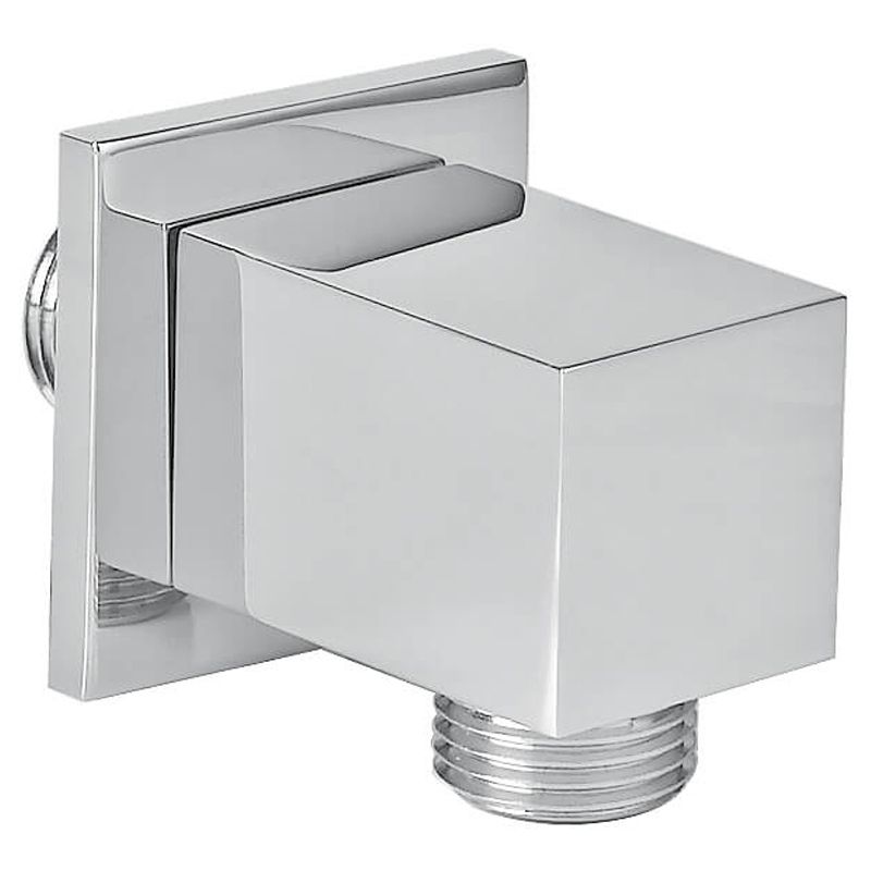 BUGNATESE 19253NS WELLNESS Gégecsőcsatlakozó szögletes szálcsiszolt nikkel  színben