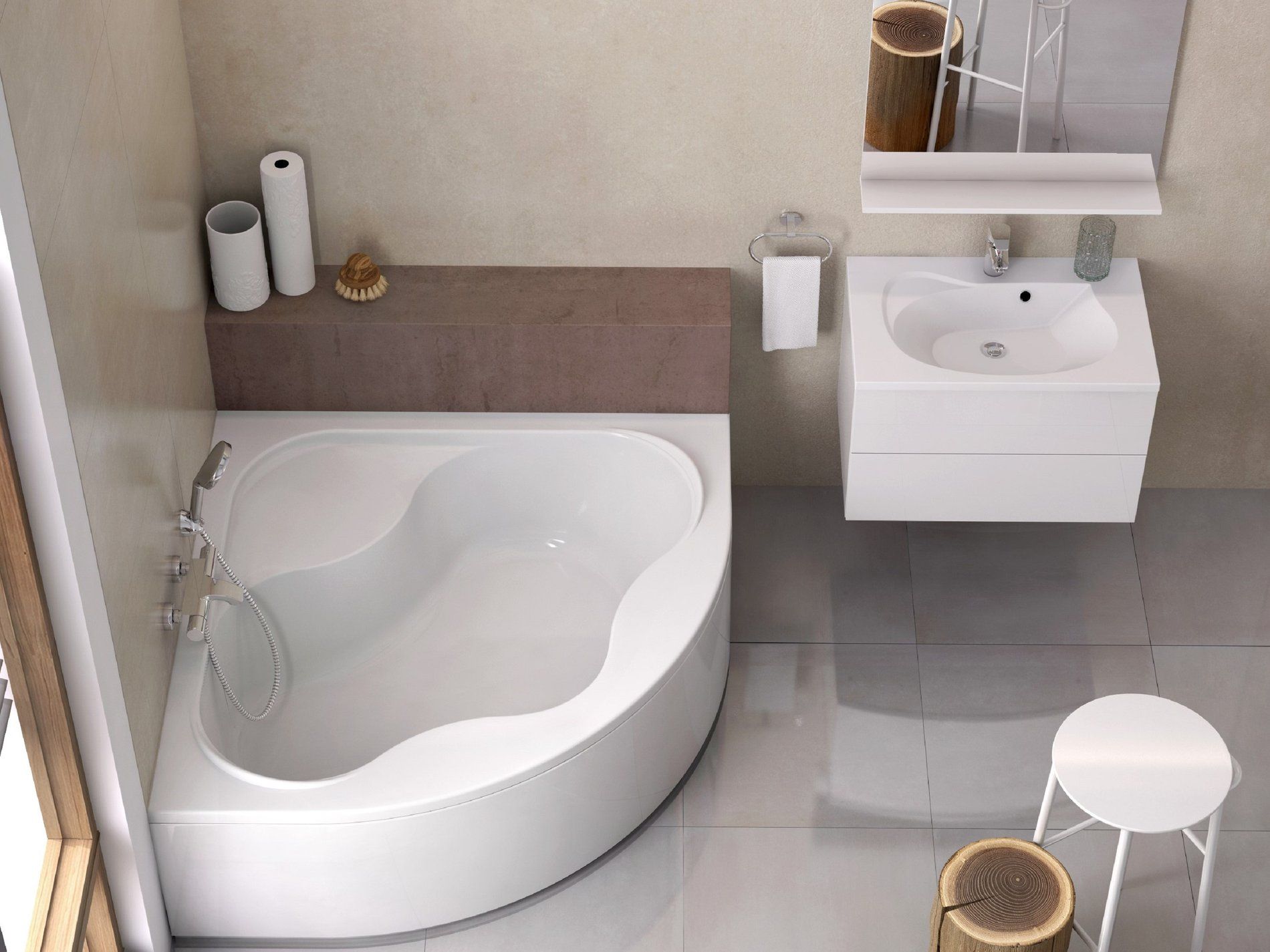 RAVAK CF01000000 Gentiana 140x140 akrilkád (hófehér)