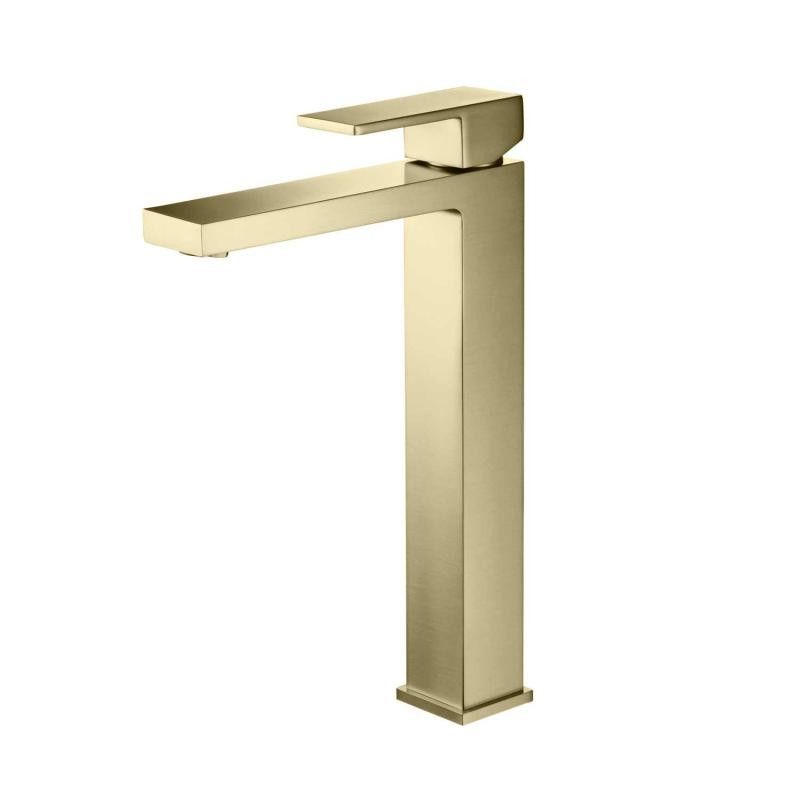 AREZZO design CUBEFIELD magasított mosdócsaptelep, szálcsiszolt arany - AR-4402G