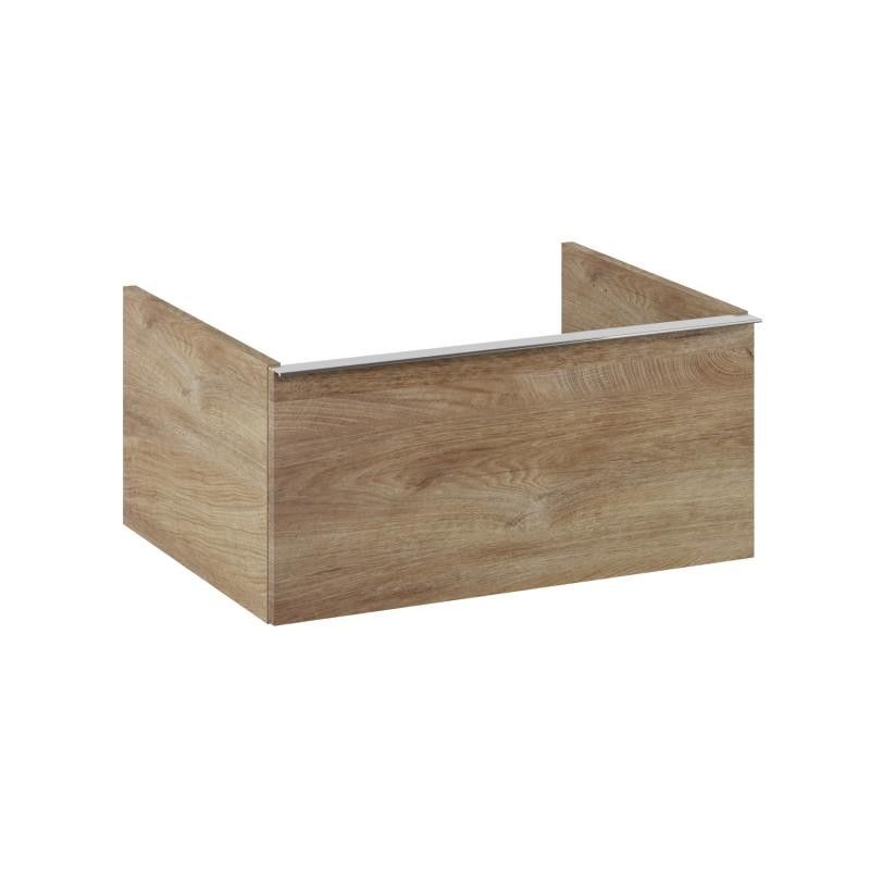 AREZZO design MONTEREY 60 cm-es alsószekrény 1 fiókkal Canela tölgy színben, szifonkivágás nélkül - AR-167256