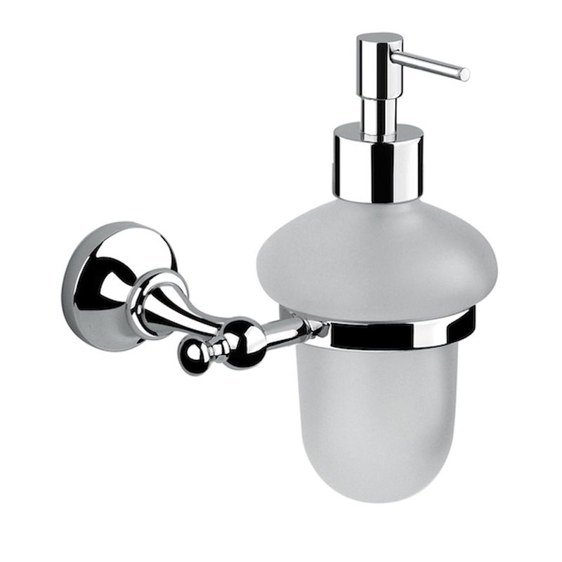 BUGNATESE 24804BR TRADIZIONALE Fali folyékony szappanadagoló matt üveggel bronz színben