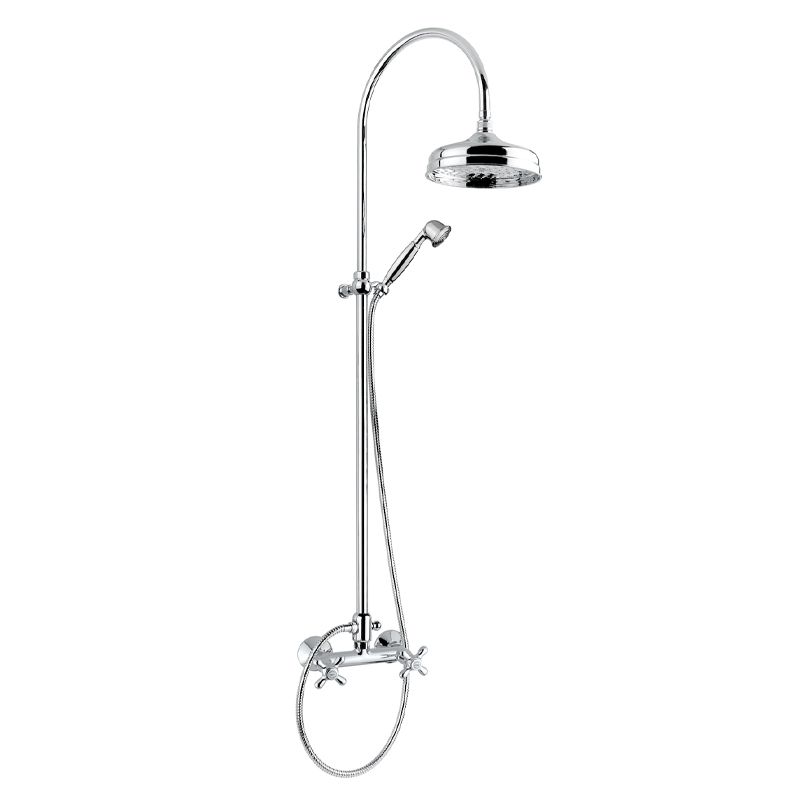 BUGNATESE 047CRA Bugnatese Old'800 Esőztető rendszer fej- és kézizuhannyal rame színben