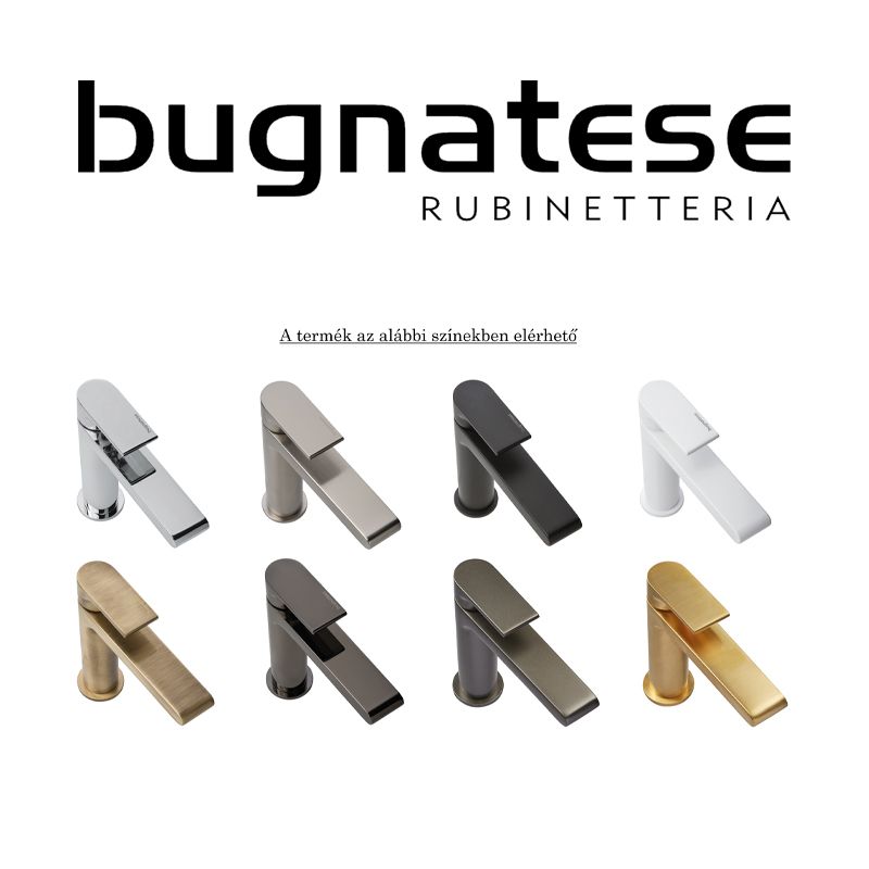 BUGNATESE 19320BR  Kifolyószár minimal (22 cm) bronz színben