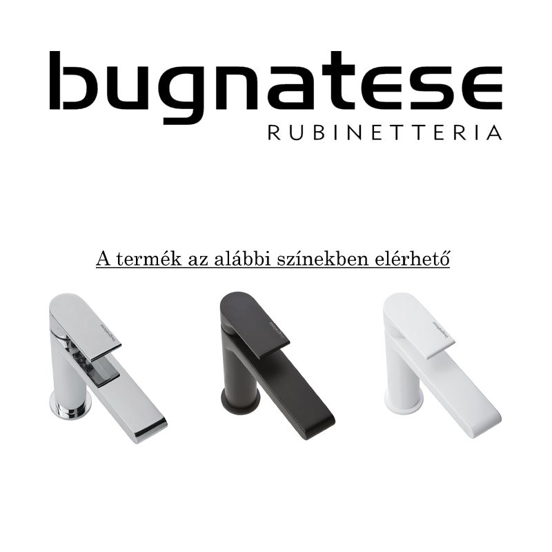 BUGNATESE 19173OP WELLNESS Gégecső matt fekete vagy fehér 1/2-1/2"