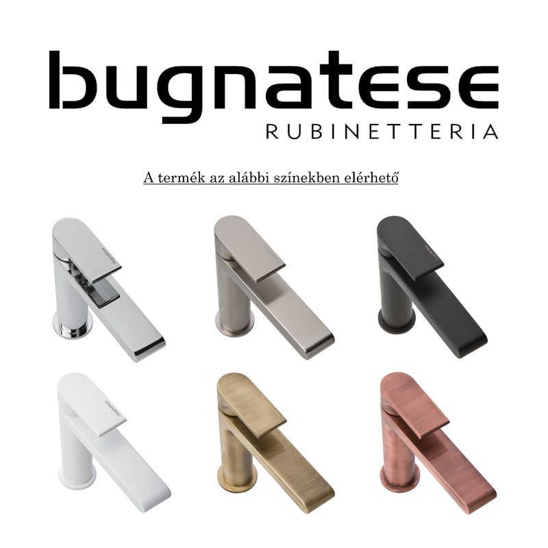 BUGNATESE 19781RA WELLNESS Zuhanytartó gégecsőcsatlakozóval minimalista rame színben