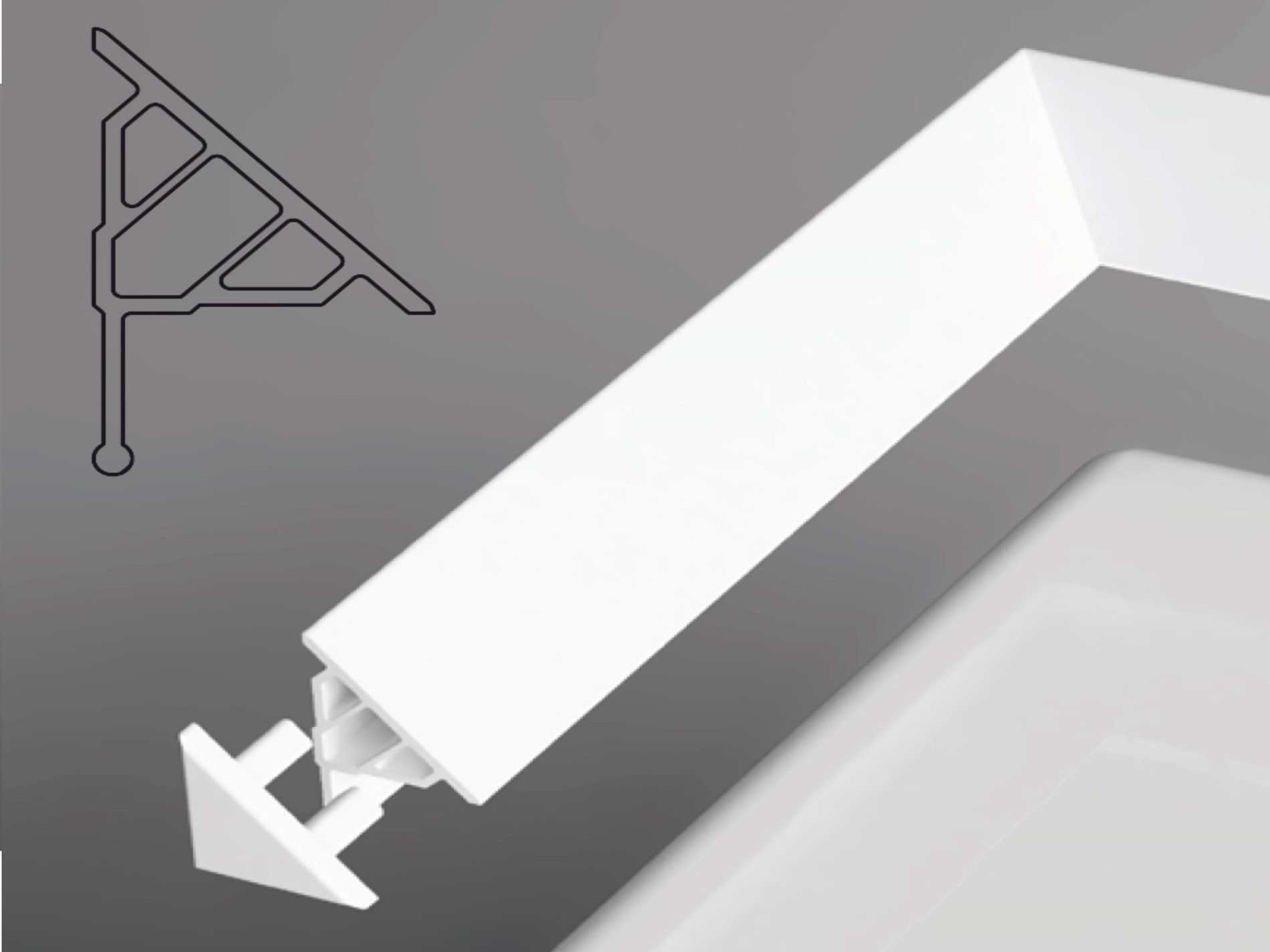 RAVAK XB430001001 Záróvég a 10-es vízvető léchez (fehér, 1 db)