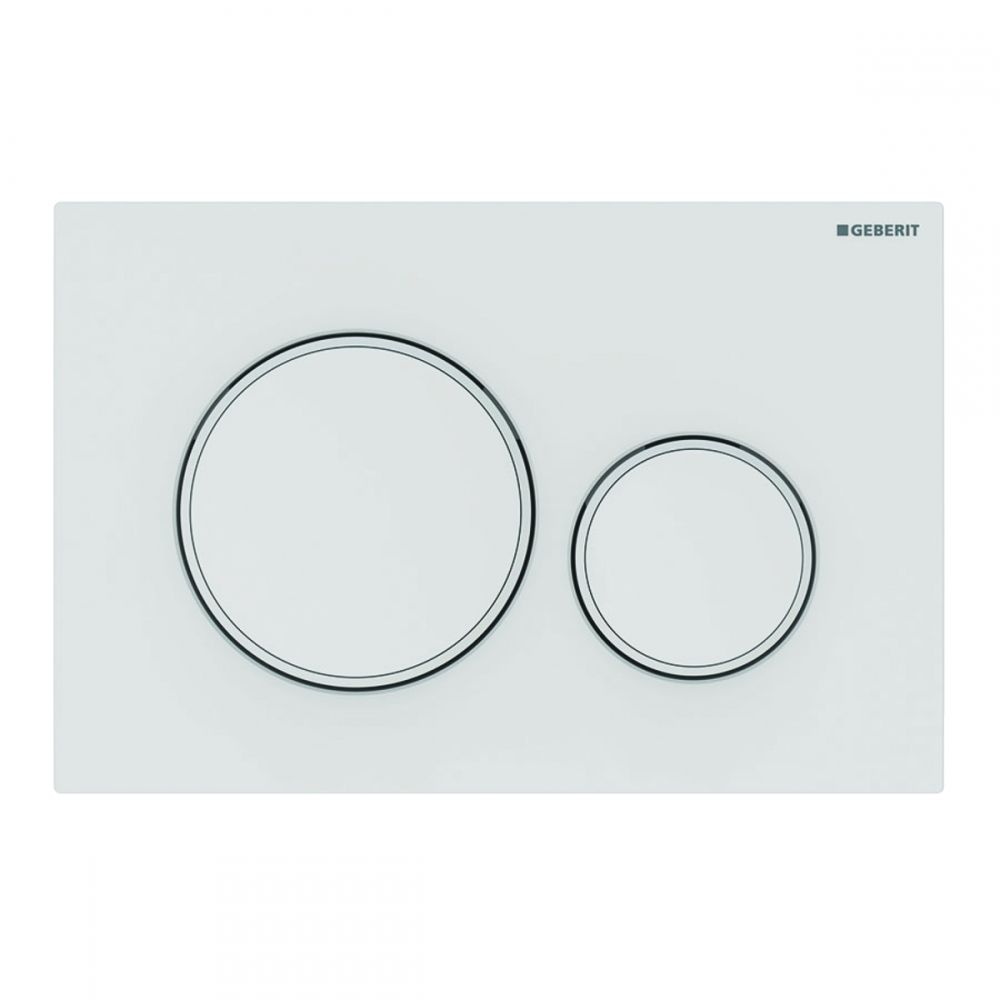 Geberit Sigma20 Wc nyomólap matt fehér, Easy-to-clean bevonattal 115.882.01.1
