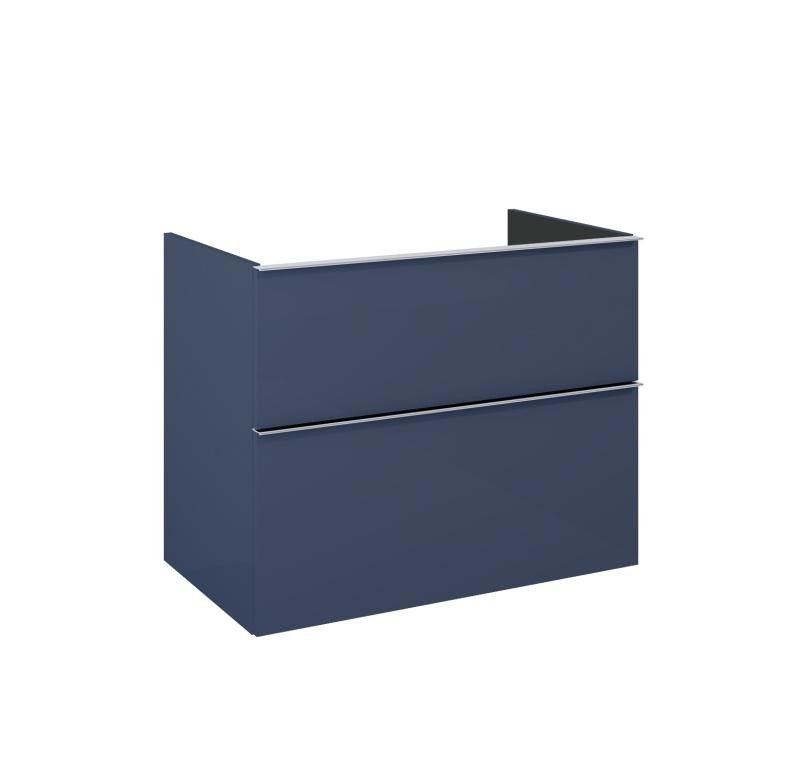AREZZO design MONTEREY 80 cm-es alsószekrény 2 fiókkal Matt Kék színben, szifonkivágás nélkül - AR-168580
