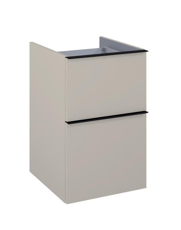 AREZZO design MONTEREY 40 cm-es alsószekrény 2 fiókkal Matt Beige színben - AR-168596