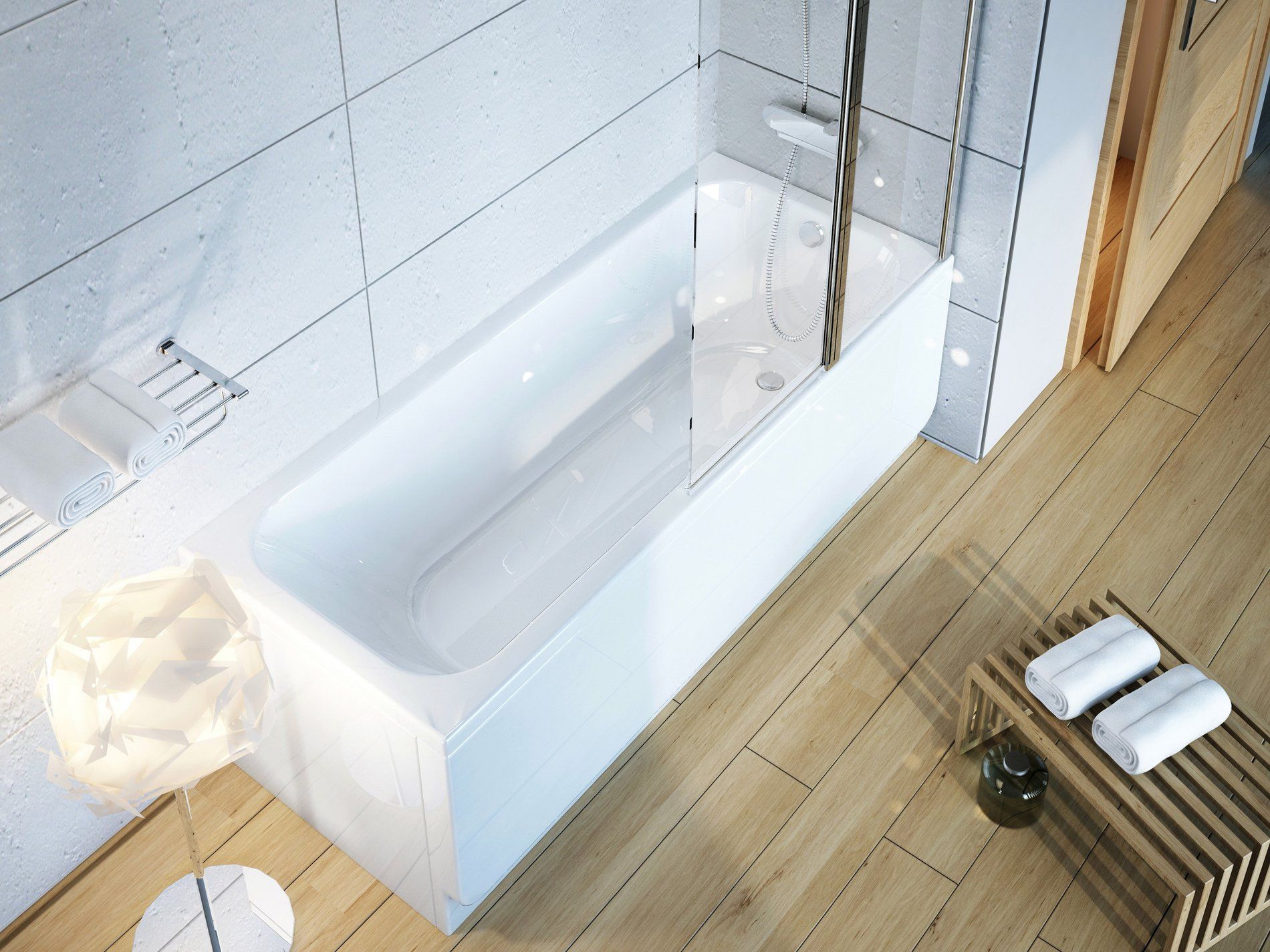 RAVAK C741000000 Chrome akrilkád 170x75 fehér