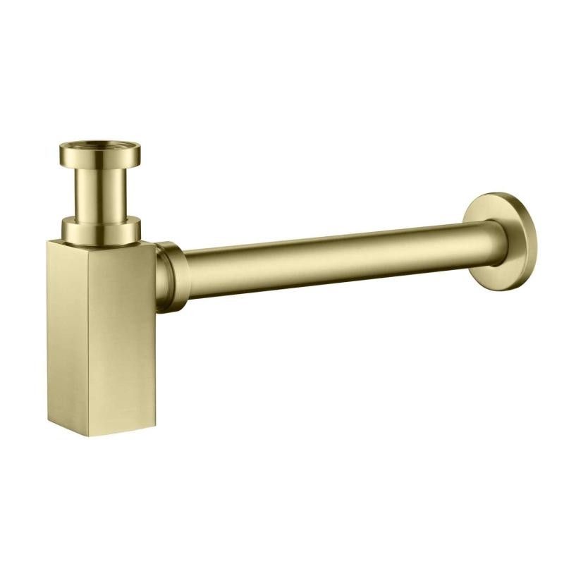 AREZZO design Square szálcsiszolt arany mosdószifon AR-244G - AR-244G