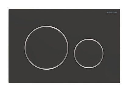 Geberit Sigma20 Wc nyomólap 115882141 matt fekete, easy to clean bevonattal 115.882.14.1 sigma 20