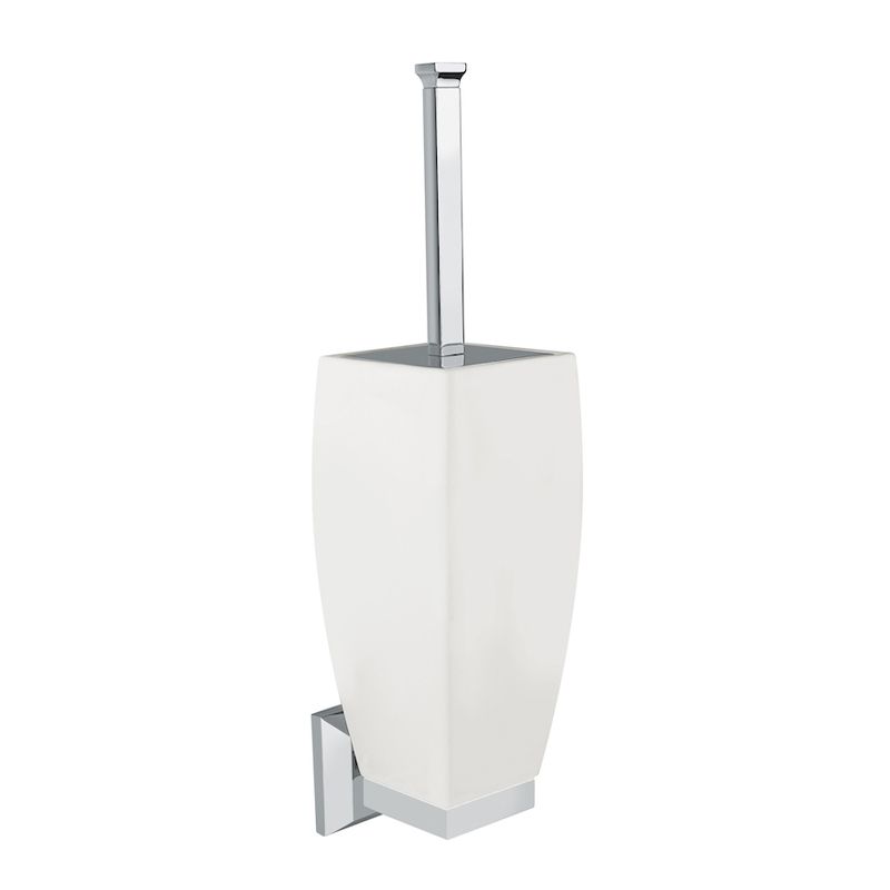 BUGNATESE 30825DO VINTAGE Fali wc-kefetartó szögletes fényes fehér kerámitartóval arany színben