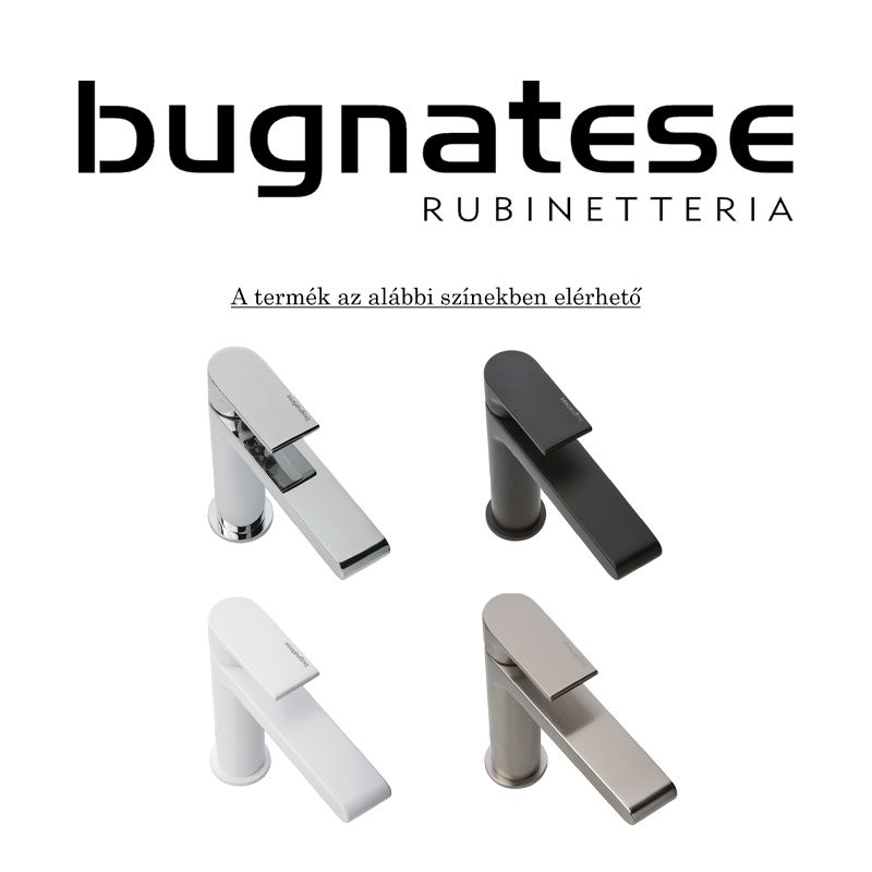 BUGNATESE 9202OP Bugnatese Inside Kádcsaptelep zuhanyszettel matt fekete vagy fehér színben