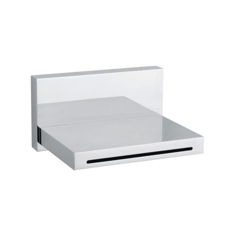 BUGNATESE 19336CR  Cascade kádbeömlő falra szerelhető 115 mmx118 mm; 3/4-es bekötés króm színben