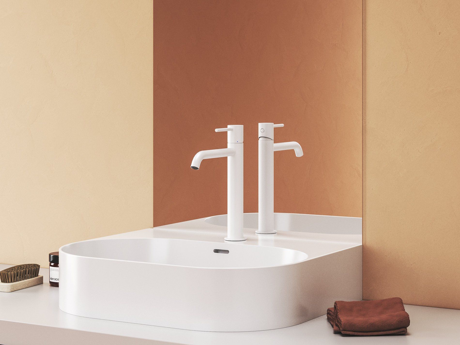 RAVAK X070390 Espirit álló mosdócsaptelep 250 mm leeresztő nélkül ES 014.10WV, White Velvet