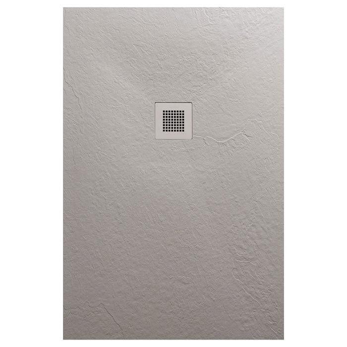 AREZZO design SOLIDSoft zuhanytálca 100x80 cm, BETON, színazonos lefolyóval (2 doboz) - AR-80100C