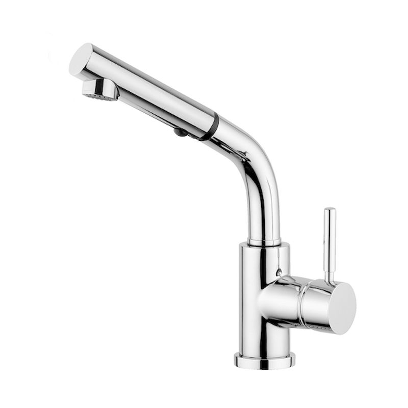 BUGNATESE 2283CR KOBUK Kihúzható zuhanyfejes mosogatócsaptelep króm színben