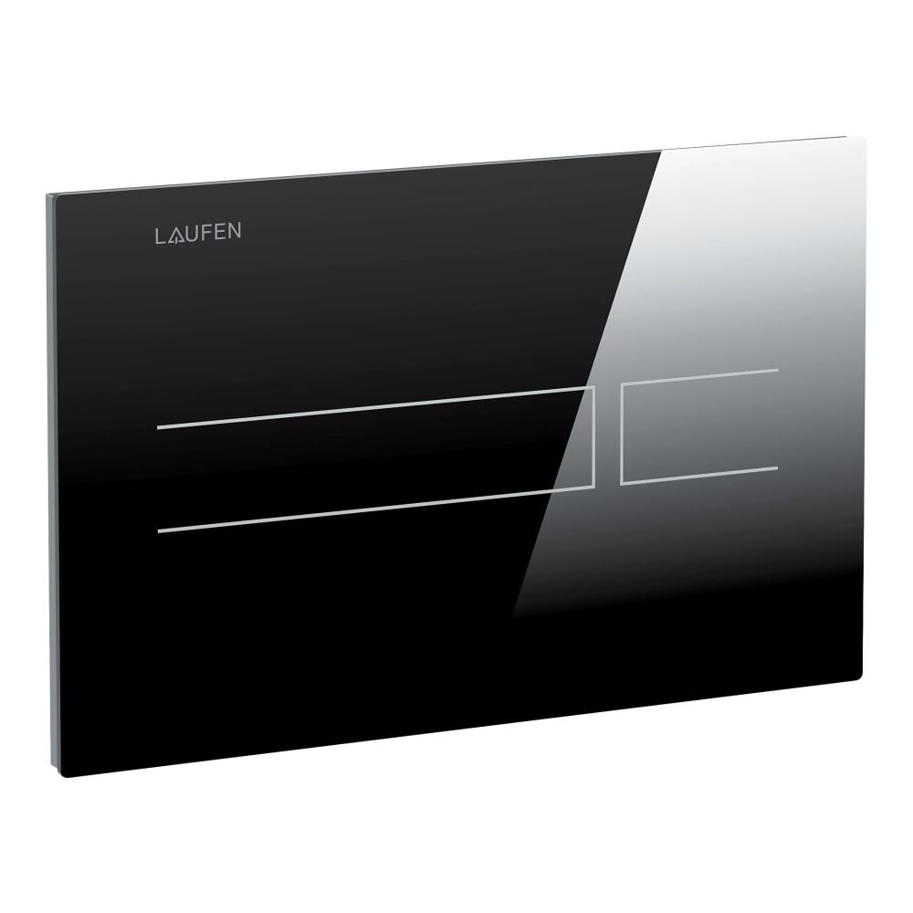 Laufen H8956630200001 AW3 Elektronikus, érintésmentes öblítésvezérlő Wc nyomólap FEKETE ÜVEG