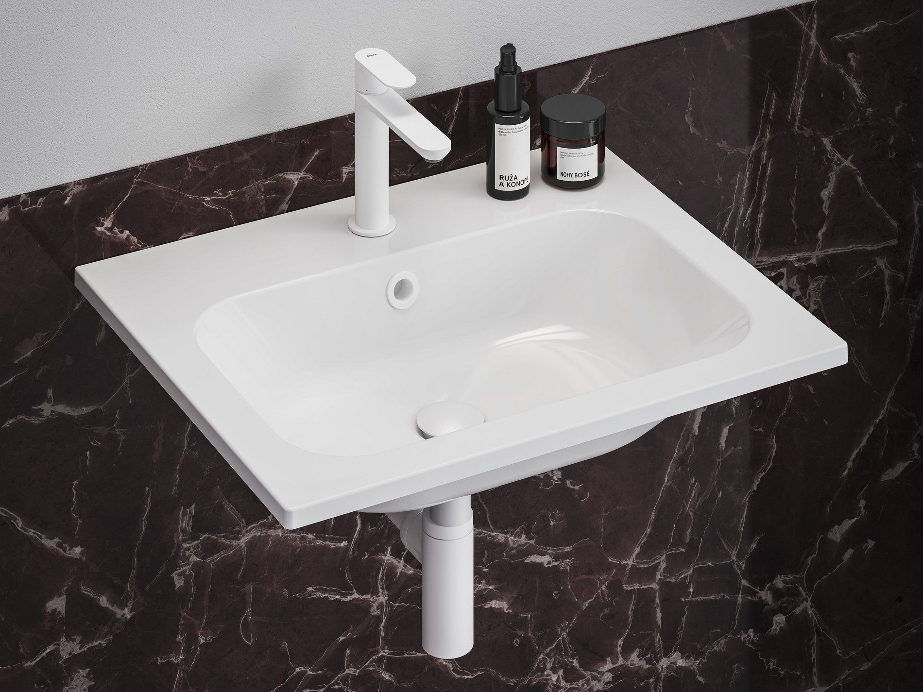 RAVAK X01807 Mosdó túlfolyó fedél, fehér