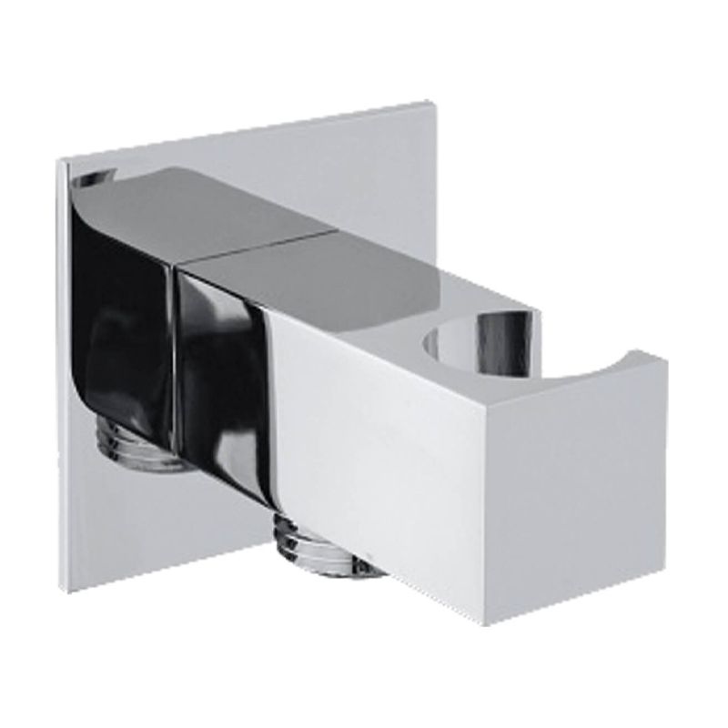 BUGNATESE 19780CR WELLNESS Zuhanytartó gégecsőcsatlakozóval szögletes króm színben