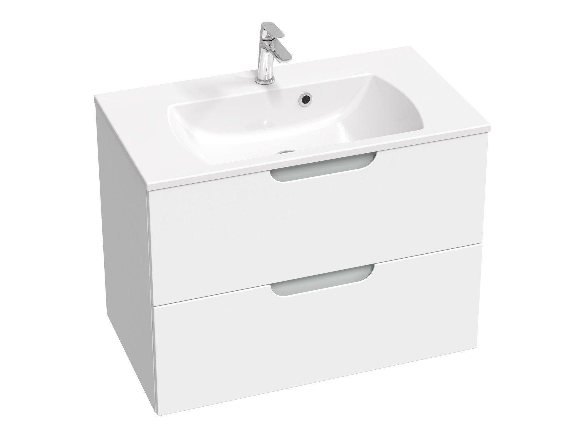 RAVAK X000001481 Classic II SD 80 fürdőszobai szekrény mosdó alá fehér/szürke