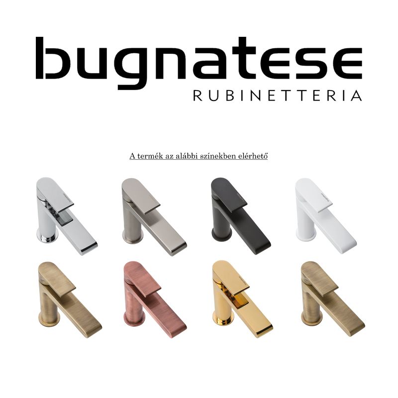 BUGNATESE 19245CR WELLNESS Zuhanytartó gégecsőcsatlakozóval minimalista króm színben