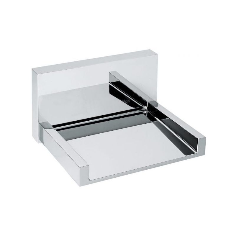 BUGNATESE 19337CR  Kádbeömlő-cascade kifolyós- falra szerelhető; 115 mmx118 mm; 3/4-es bekötés króm színben