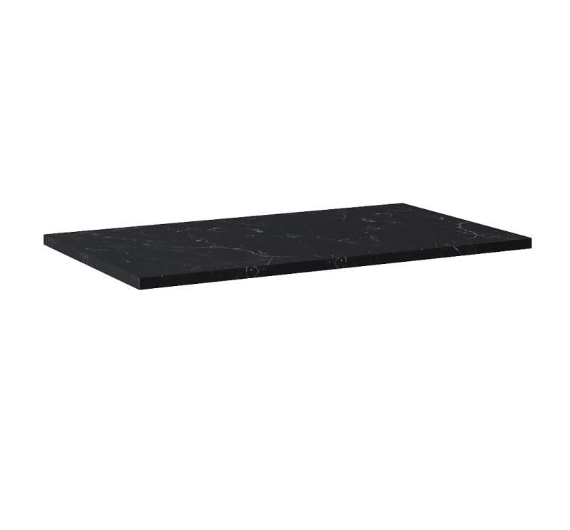 AREZZO design MARQUINA márvány 80x46 cm mosdópult Matt Fekete színben, 20 mm - AR-167481
