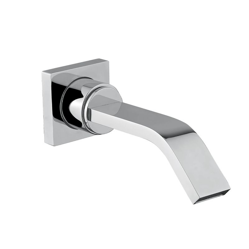 BUGNATESE 19318CR  Kifolyószár szögletes (14 cm) króm színben