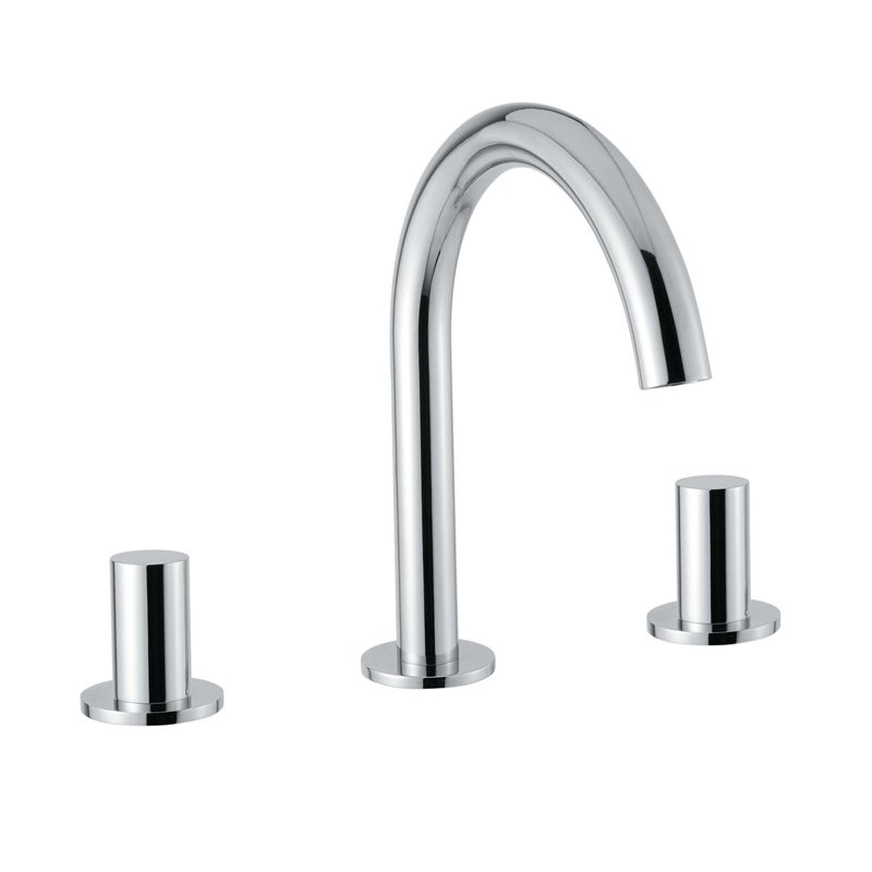 BUGNATESE 7112SCGF Bugnatese Moon 3 üléses mosdócsaptelep klikk-klakk leeresztővel grafit fekete színben