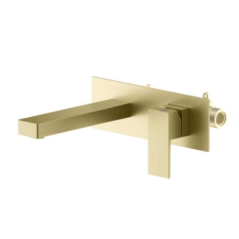 AREZZO design CUBEFIELD fali mosdócsaptelep, szálcsiszolt arany - AR-4403G