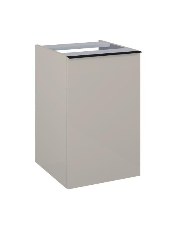 AREZZO design MONTEREY 40 cm-es oldalszekrény szennyeskosárral Matt beige színben - AR-168594