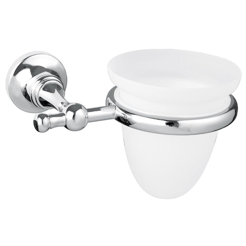 BUGNATESE 25802BR TRADIZIONALE Fali pohártartó fehér kerámiával bronz színben